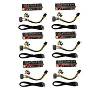 BEBEMOKO 6 Ensembles Pci-e to Extender Card with Power Adapter GPU Riser for Computer Accessories and Mining Rig Support