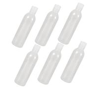 BEBEMOKO 6 pièces Lot de Flacons Vides Portables pour Lotion et Shampoing Bouteilles Transparentes Rechargeables Étanches pour Voyage et Cosmétiques