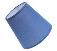 BEBEMOKO Abat-jour en Lin Tissé de Taille Moyenne, Couleur Bleu Clair, Compatible E27, Abat-jour Tambour pour Lampe de Chambre et Salon, Couverture Légère pour Lampe de Bureau et