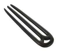 BEBEMOKO Bâtonnet à Cheveux en Bois D’ébène Noir 3 Branches, Fourchette à Chignon Rétro Style Chinois, Accessoire Cheveux Vintage pour Mariage, Soirée et Coiffure Élégante