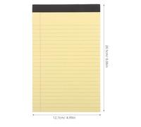 BEBEMOKO Blocs-notes Multifonction Jaunes à Lignes Horizontales Lot de 4 en Papier, Mémo Déchirable Petit Cahier Pratique pour Maison et Bureau