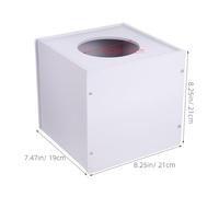 BEBEMOKO Boîte de Loterie Blanche Boîte de Rangement Multifonction pour Billets Tickets Votes et Collecte Lors de Fêtes et Événements