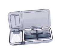 BEBEMOKO Boîte Trancheuse Séparateur De Médicaments Support De Stockage Cas De Coupeur Pc Grey