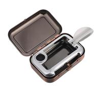 BEBEMOKO Cendrier de Poche Rectangulaire Métal Résistant à Usure et Portable Accessoire Moderne pour Voyage et Extérieur