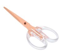 BEBEMOKO Ciseaux de Sécurité Multifonctions pour Scrapbooking et Loisirs Créatifs, Petite Taille, Alliage D’aluminium et Pp, Couleur Rose Doré, Ciseaux pour L’école, Bureau et Bricolage,