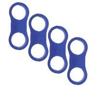 BEBEMOKO Collier de Serrage Robuste en Alliage D'aluminium pour Durite Automobile Bleu Fixation Stable et Absorption des Vibrations, pour Ligne de Carburant