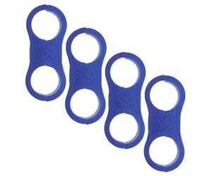 BEBEMOKO Collier de Serrage Robuste en Alliage D'aluminium pour Durite Automobile Bleu Fixation Stable et Absorption des Vibrations, pour Ligne de Carburant