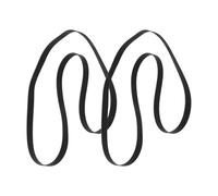 BEBEMOKO Courroies D’Entraînement en Caoutchouc Noir 2 Pièces Courroies Plates 190 MM X 5 MM pour Platine Vinyle Accessoires de Remplacement pour Tourne-Disque Kit Réparation Audio