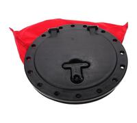 BEBEMOKO Couvercle de Trappe Circulaire Étanche en Abs pour Kayak et Canoë avec Paquet de Rangement Noir Antidérapant pour Navigation en Aviron