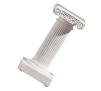 BEBEMOKO Décor de Colonne Romaine Miniature Résine Bougeoir Pilier Vintage Élégant Accessoire Photo et Décoration Mariage Polyvalent Sculpture Intérieur Aux Bords Arrondis