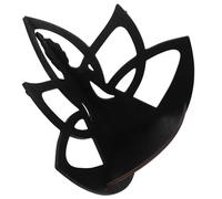 BEBEMOKO Étagère Murale d'angle en Bois Forme Lotus, Étagère Flottante Décorative, Bibliothèque d'angle Bois Naturelle, Rangement Mural pour Salon et Auberge, Présentoir Polyvalent