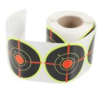 BEBEMOKO Étiquettes Autocollantes pour Cible Sportive Fluorescentes 3 Pouces 200 Pastilles Adhésives Rondes Professionnelles pour Tir à L’Arc et Chasse, Rouleau Pratique pour Marquage