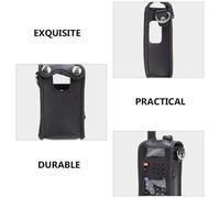 BEBEMOKO Étui en Cuir pour Radio Portable - Housse Robuste Compatible UV Porte-émission-réception résistant pour activités extérieures et randonnée