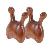 BEBEMOKO Grattoirs d'Acupuncture en Bois pour Visage et Nez Lot de 2 Masseurs Faciaux Ergonomiques pour Cuir Chevelu et Yeux Outil de Massage Multifonction Soin Bien-être Quotidien