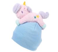 BEBEMOKO Housse de Casque de Ski Licorne en Fil, Protège Les Rayures, Facile à Installer, Adaptée aux Casques de 55-62 Cm pour Sports d'hiver