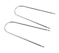 BEBEMOKO Kit de Démontage Autoradio Voiture 2 Pièces en Métal Forme U, Outils Extraction Clés pour Autoradio CD et DVD, Compatible Réparation Audio Automobile, Accessoire Démontage Stéréo