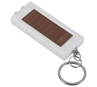 BEBEMOKO Lampe de Poche LED Solaire Portable Porte-clés, Petite Lampe de Poche Abs Compacte pour Maison et Situations D'urgence, Lumière LED Brillante