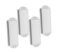 BEBEMOKO Lime à Pieds En Acier Inoxydable Lot De 4 Râpes à Pieds Pour Éliminer Peau Morte Et Callosités Outil Exfoliant Pour Talons Secs Et Fendillés Soin Pédicure Maison