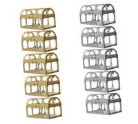 BEBEMOKO Lot De 10 Boîtes À Bonbons En Plastique Pour Gâteaux Élégantes Mini Boîtes De Rangement En Relief Boîtes À Bonbons Pour Mariage