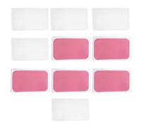 BEBEMOKO Lot de 10 Patchs Adhésifs Fins en Silicone Réutilisables pour Extensions de Cils Coussinets Transparents et Roses Outil Précis pour Pose Professionnelle Accessoires pour Salon