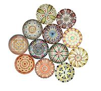 BEBEMOKO Lot de 20 autocollants en cristal de verre exquis pour créatifs, bijoux et décoration d'intérieur, design durable et élégant pour bracelets et colliers