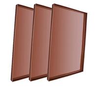 BEBEMOKO Lot de 3 Tapis Déshydratants en Silicone Rebord Surélevé, Résistants Haute Température, Réutilisables, pour Déshydrateurs et Fours, Adaptés Fruits, Viande Séchée, la Cuisine Maison