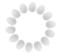 BEBEMOKO Lot de 30 Œufs Factices De Perroquet en Plastique Répliques D'œufs d'oiseaux pour L'élevage Et L'incubation Taille 15.6mm x 21.4mm Accessoires Gestion des Fournitures Reproduction Aviaire