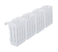 BEBEMOKO Lot De 4 Supports pour Plantes Daquarium Jardinières Suspendues pour Aquarium Trous pour Pots De Plantes Aquatiques Blanc