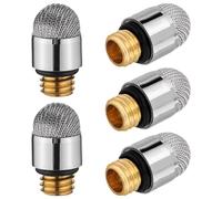 BEBEMOKO Lot de 5 Embouts de Rechange en Fibre Conductrice Blanche pour Stylets Capacitifs Universels Filetage M5 Métallique Solide Pointe Précise pour Écrans Tactiles Compatible