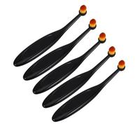 BEBEMOKO Lot de 5 Pinceaux Estompeurs à Encre Noirs en Poils Souples Pbt Mini Outils de Mélange pour Fabrication de Cartes Loisirs Créatifs et Dessin sur Papier