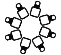 BEBEMOKO Lot de 8 Ancres de Coffre de Voiture en Acier Noir, Faciles à Installer, Solide, pour Arrimage Sécurisé Coffre ou Remorque