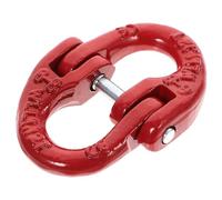 BEBEMOKO Maillon d'Accouplement en Acier Allié 112T Rouge Connecteur de Chaîne de Levage Sécurisé Goupille Anti-Chute Attache de Chaîne pour Élingues Industrielles et Remorquage