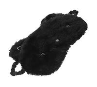 BEBEMOKO Masque de Sommeil en Peluche Mignon Yeux Cache-Œil Confortable Voyages Maison 1 Pièce