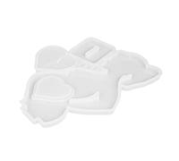 BEBEMOKO Moule Époxy Silicone de Cœur Blanc pour Cadre Photo DIY, Méthode D'application Simple et Plaisir Créatif pour Décoration Romantique