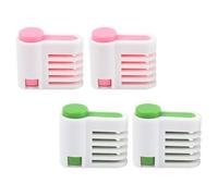 BEBEMOKO Niveleur à Gâteau en Pp 4pcs Contrôle D'épaisseur Précis et Sécurité, Guide de Coupe Cuisine Maison et Studio de Pâtisserie