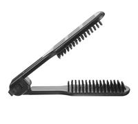 BEBEMOKO Peigne Lisseur Noir à Poils de Soie Brosse Lissante Double Face Résistante à la Chaleur Peigne à Lisser les Cheveux pour Salon et Usage Quotidien Outil Coiffure Anti-Frisottis