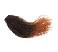 BEBEMOKO Perruques Tressées Africaines Extensions Afro Ondulées Extensions Au Crochet Ondulées Tresses Africaines En Laine Fil Haute