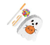 BEBEMOKO Pinata Halloween Fantôme Suspendue Décorative pour Fête Intérieure et Extérieure Jeu Traditionnel à Casser avec Bonbons Ornement Coloré pour Anniversaire et Décorations Halloween
