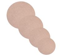 BEBEMOKO Plateaux Tournants en Bois pour Poterie 4 Pcs 12-25 Cm Plaque De Base en Bois Compressé Accessoires De Sculpture en Argile Potiers Amateurs pour Atelier De Céramique Et Création Artistique