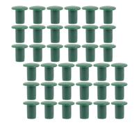 BEBEMOKO Protections d'angle pour Tuteurs de Plantes en Plastique, 48 Pièces, Embouts de Jardin en Bambou, Capuchons Extérieurs pour Jardinage Sûr et Prévention des Blessures