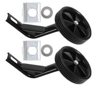 BEBEMOKO Roue Stabilisatrice Vélo Garçon et Filles 12-16 Pouces Paire de Petites Roues Auxiliaires Noires 14-Type Support Accessoires Vélo Résistants à L’Usure pour Entraînement Sécurisé