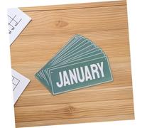 BEBEMOKO Set Calendrier Flip Coloré pour Salle de Classe Carte Calendrier Manuel avec Support Apprentissage Ludique des Dates pour Écoles Élémentaires et
