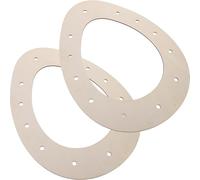 BEBEMOKO Socles en Bois pour Couronnes de Pâques Œuf 23x30 Cm, Cadres Vierges DIY pour Décoration Rustique, 2 Pièces, Support Couronne de Fleur pour Loisirs Créatifs, Intérieur et