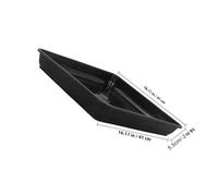 BEBEMOKO Soucoupes Carrées en Plastique Dur, Lot De 2 Plateaux 40 Cm pour Pots De Fleurs, Protection Anti-Fuite pour Plantes D'intérieur Et Rebords De Fenêtres