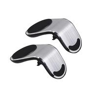 BEBEMOKO Support De Téléphone Magnétique pour Voiture 2pcs Compatible Smartphones Fixation sur Grille D'aération Argenté Conception Ergonomique Et Réglable