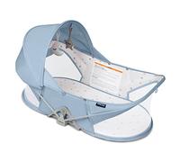 beberoad Lit de Voyage pour bébé, Tente de lit de Voyage Facile à Plier, Portable, Système de Sécurité en T à Deux Points, avec Moustiquaire, Jouet, Canopy Soleil, Matelas et Sac, Berceau Bébé