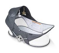 beberoad Lit de Voyage pour bébé, Tente de lit de Voyage Facile à Plier, Portable, Système de Sécurité en T à Deux Points, avec Moustiquaire, Jouet, Canopy Soleil, Matelas et Sac, Berceau Bébé