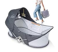 Beberoad Portable Baby Bed Travel Bassinet Foldable Infant Crib, Baby Cots for Newborn, Toddlers, Grey