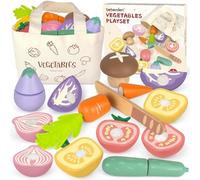 Beberolen Legumes et Couteau Jeux Dinette en Bois Enfant 2+ Ans Petit Chef