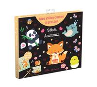 Bébés animaux - Mes jolies cartes à gratter: Pochette avec 8 cartes à gratter et un stylet en bois
